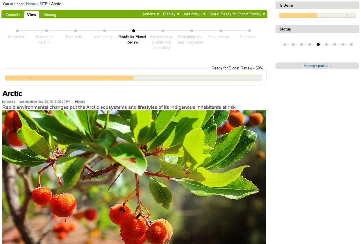 EEA Progress Bar Plone Add-on versiunea 2.0